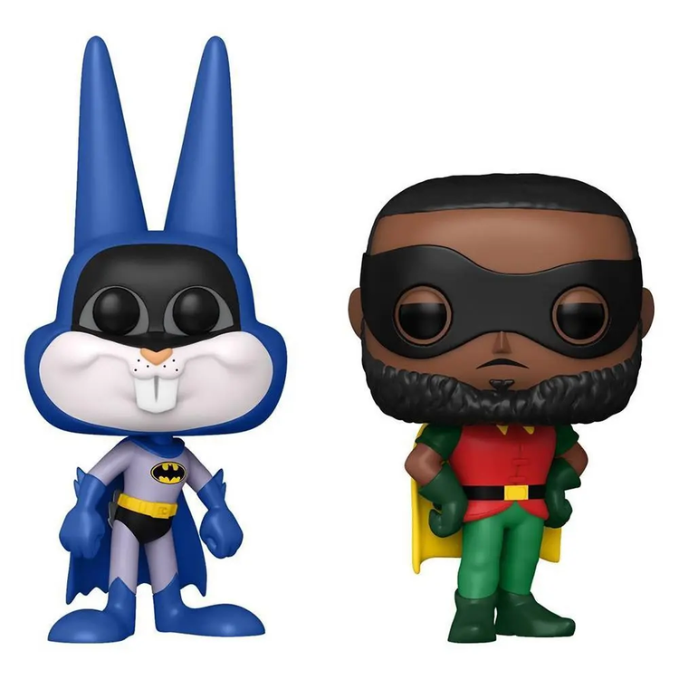 PRE LOVED Funko Pop! Bugs Bunny as Batman & LeBron James as Robin - The Geek In Me