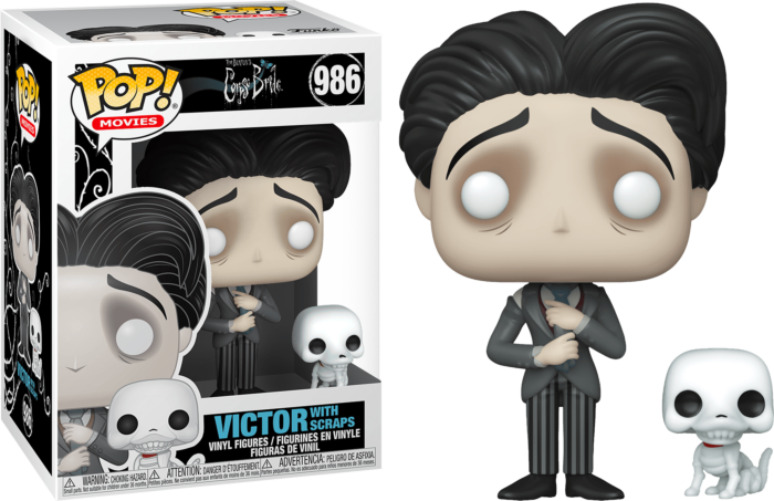PRE LOVED Funko Pop! Corpse Bride #986 - Victor Van Dort with Scraps - The Geek In Me
