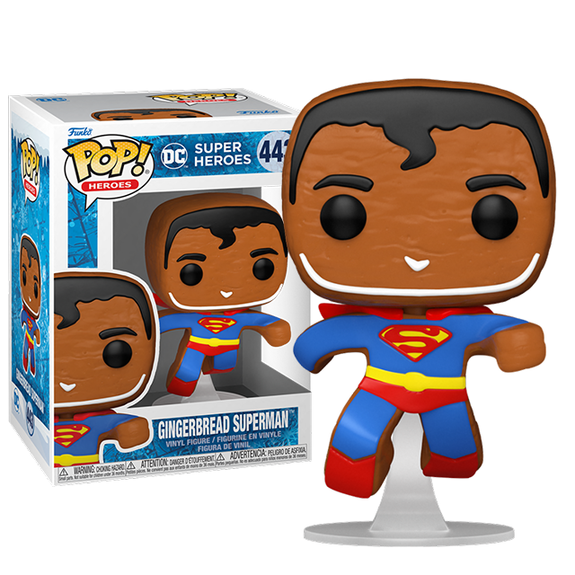 PRE LOVED Funko Pop! DC #443 Gingerbread Superman - The Geek In Me