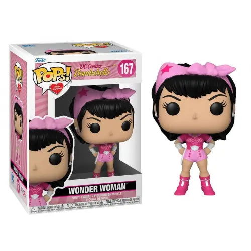 PRE LOVED Funko Pop! DC Bombshells #167 Wonder Woman Pink - The Geek In Me