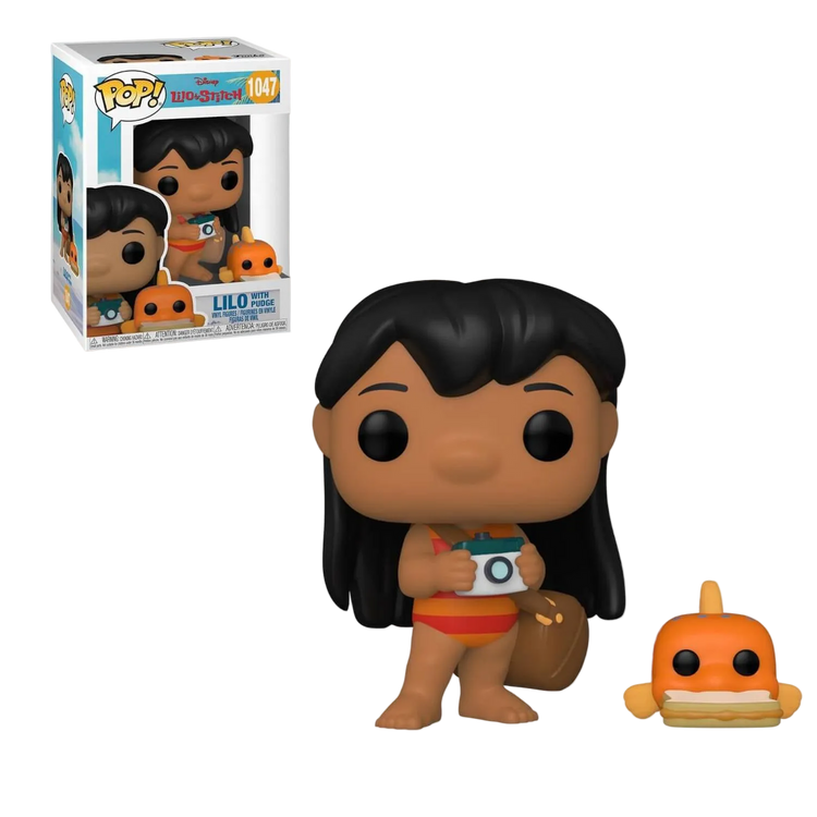 PRE LOVED Funko Pop! Disney #1047 LILO & STITCH LILO WITH PUDGE FUNKO POP! VINYL