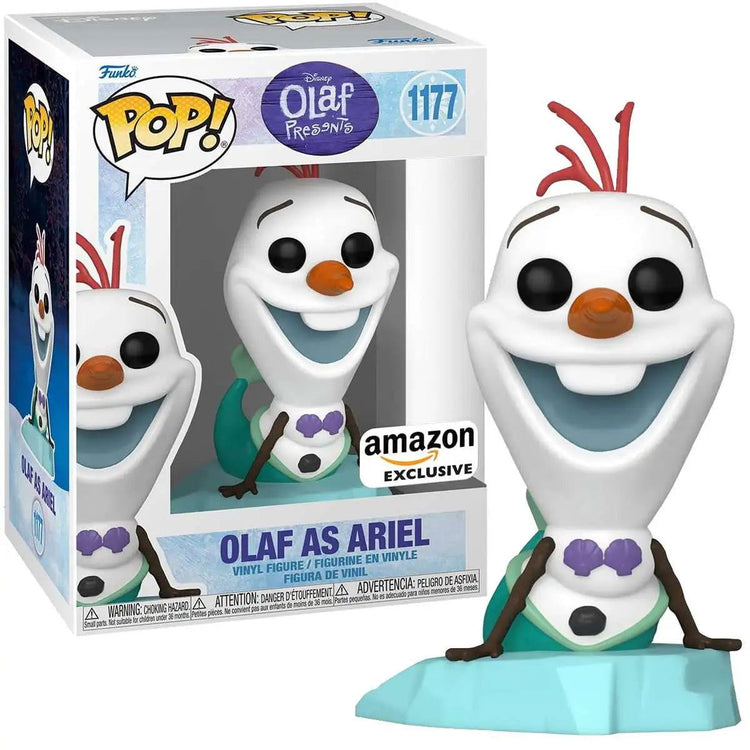 PRE LOVED Funko Pop! Disney #1177 Olaf as Ariel - The Geek In Me