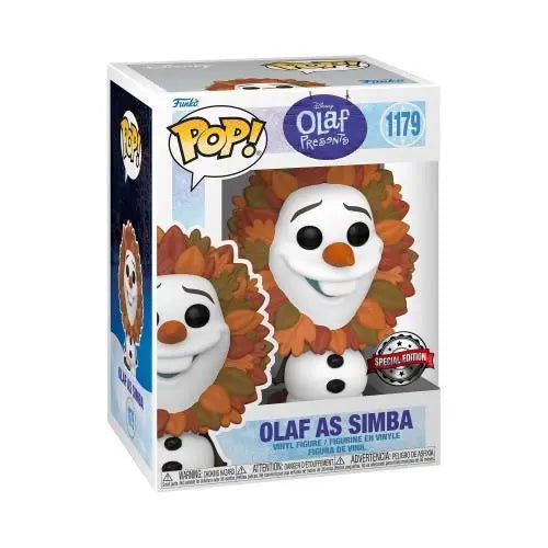 PRE LOVED Funko Pop! Disney #1179 Olaf as Simba - The Geek In Me
