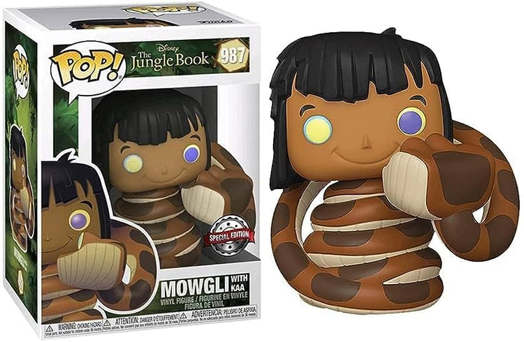 PRE LOVED Funko Pop! Disney #987 Mowgli w/Kaa - The Geek In Me