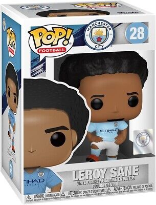 PRE LOVED Funko Pop! Football #28 Manchester City Leroy Sane - The Geek In Me