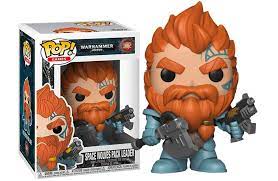 PRE LOVED Funko Pop! Games Warhammer 40k #502 Space Wolves Pack Leader - The Geek In Me