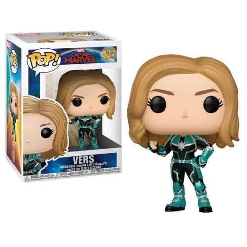 PRE LOVED Funko Pop! Marvel #427 Vers Captain Marvel - The Geek In Me