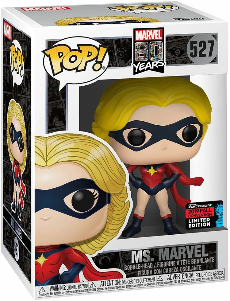 PRE LOVED Funko Pop! Marvel #527 Ms. Marvel 80 Years - The Geek In Me