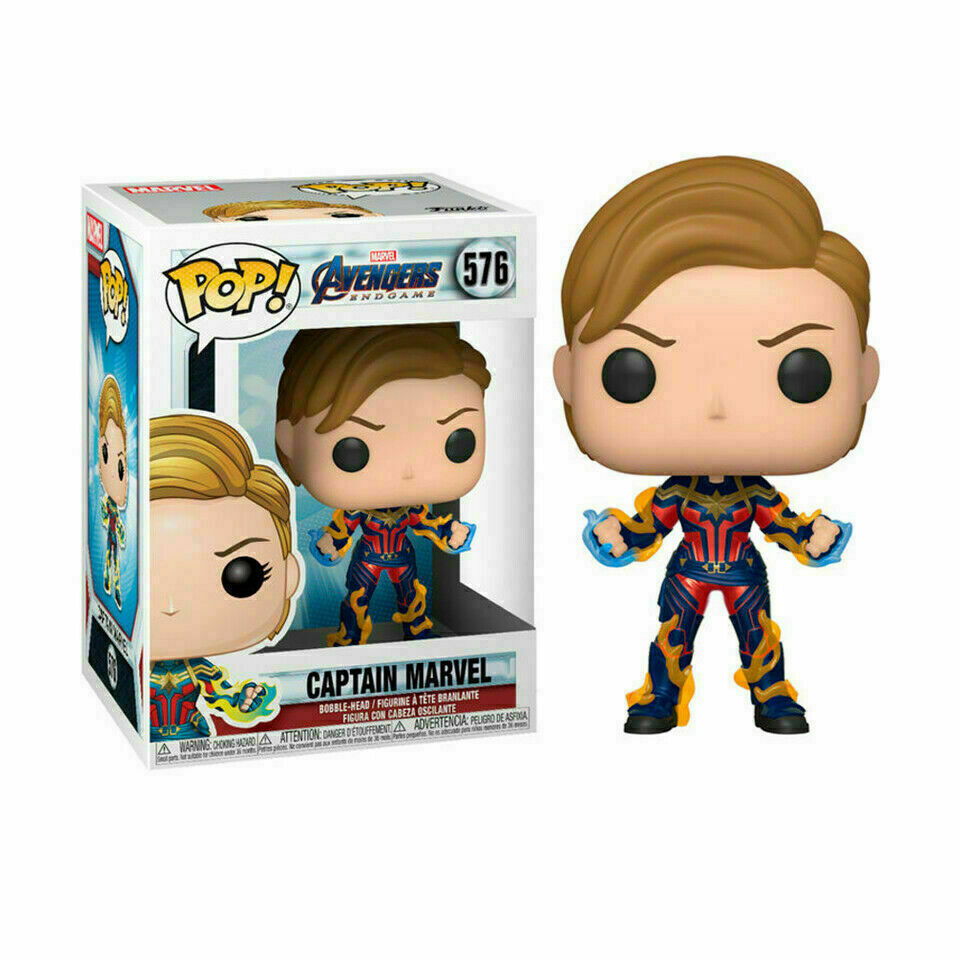 PRE LOVED Funko Pop! Marvel #576 Captain Marvel (Short Hair) - The Geek In Me