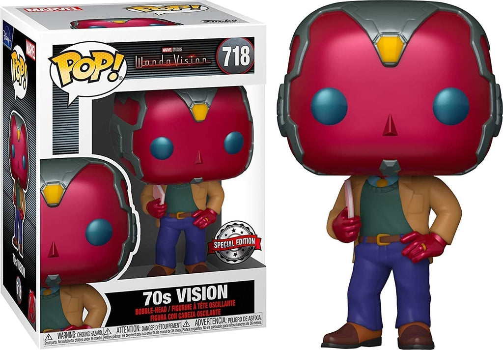 PRE LOVED Funko Pop! Marvel #718 Vision 70's - The Geek In Me