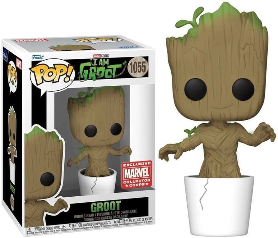 PRE LOVED Funko Pop! Marvel Groot #1055 Groot (in Pop) - The Geek In Me