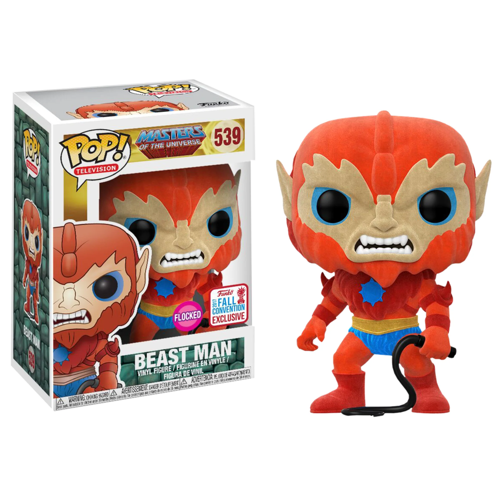 PRE LOVED Funko Pop! Masters Of The Universe Beast Man FLOCKED #539 - The Geek In Me