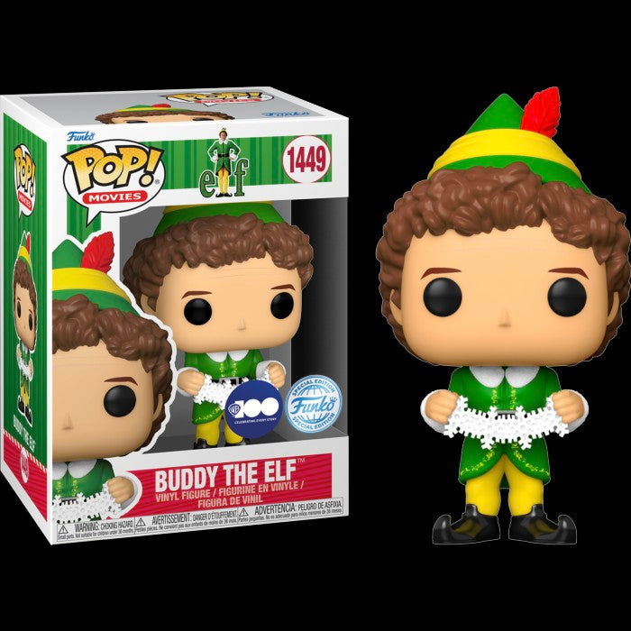 PRE LOVED Funko Pop! Movies #1449 Buddy W/Snowflakes - The Geek In Me