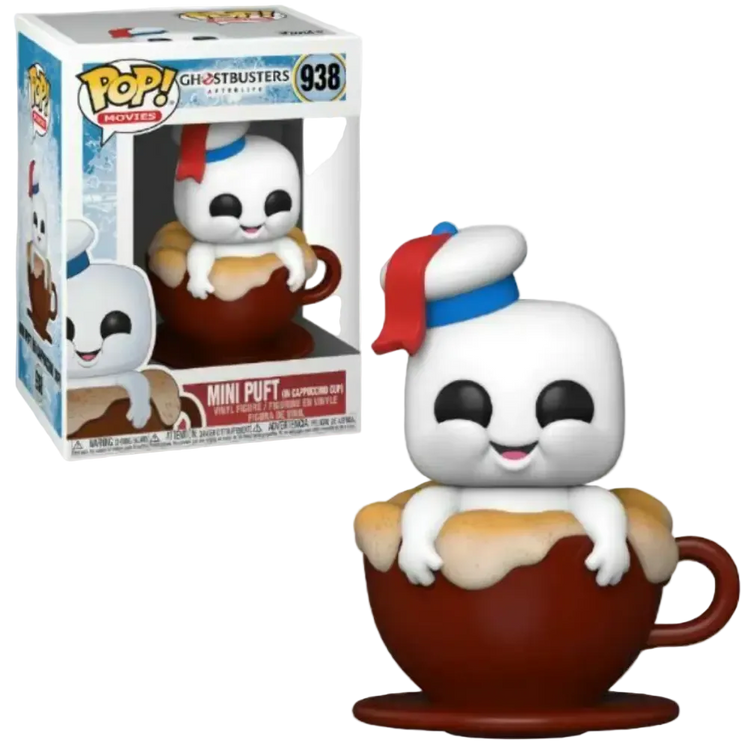 PRE LOVED Funko Pop! Movies #938 Ghostbusters  Mini Puft in Cappuccino Cup