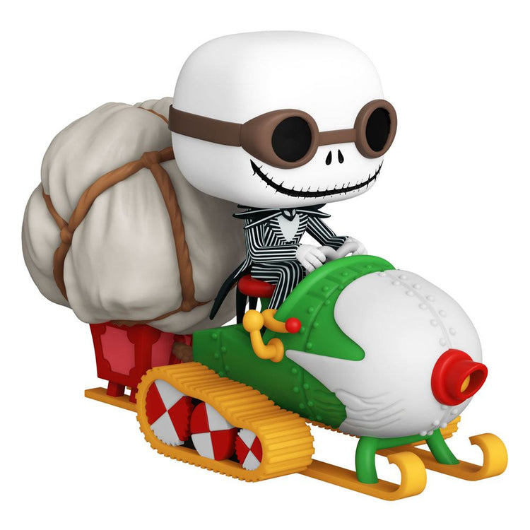 PRE LOVED Funko Pop! Nightmare before Christmas POP! Rides Vinyl Figure Jack w/Goggles & Snowmobile 18 cm #104 - The Geek In Me