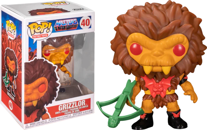 PRE LOVED Funko Pop! Retro Toys - Masters Of The Universe #40 Grizzlor Flocked - The Geek In Me