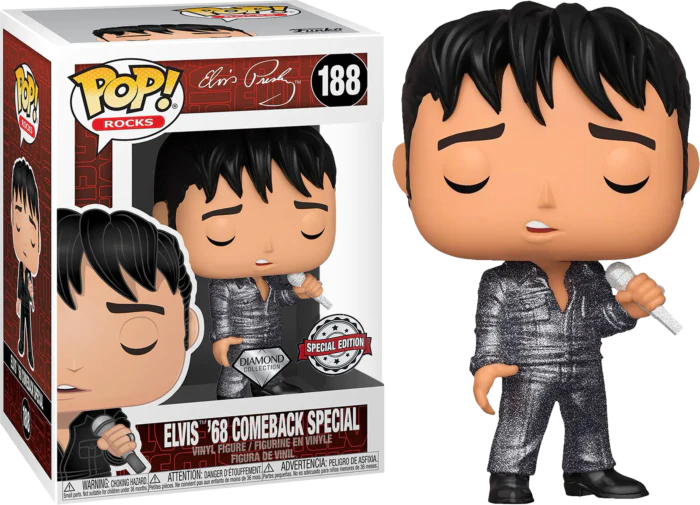 PRE LOVED Funko Pop! Rocks #188 Elvis Come back Special - The Geek In Me