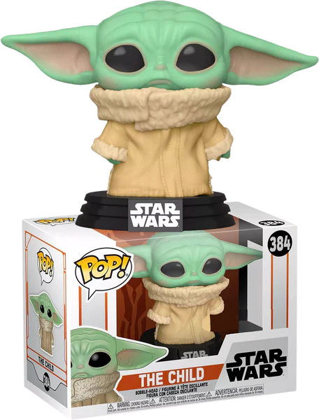 PRE LOVED Funko Pop! Star Wars #384 The Child (Grogu) Concerned - The Geek In Me