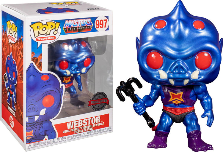 PRE LOVED Funko Pop! TV Masters of The Universe #997 Webstor Metallic - The Geek In Me