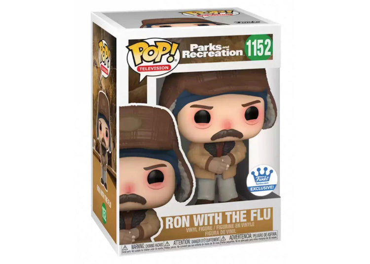PRE LOVED Funko Pop! TV Parks & Recreation #1152 Ron W/Flu - The Geek In Me