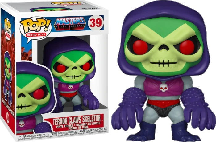 PRE LOVED Funko Pop! Terror Claws Skeletor #39 (Metallic) - The Geek In Me