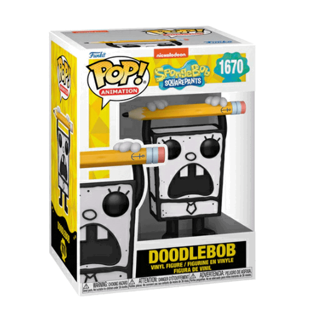 PRE ORDER Funko Pop! Animation #1670 Spongebob (25th) - Doodlebob - The Geek In Me