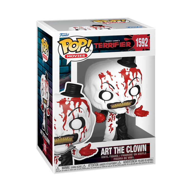 PRE ORDER Funko Pop! Movies #1592 Terrifier - Art The Clown (Bloody) - The Geek In Me