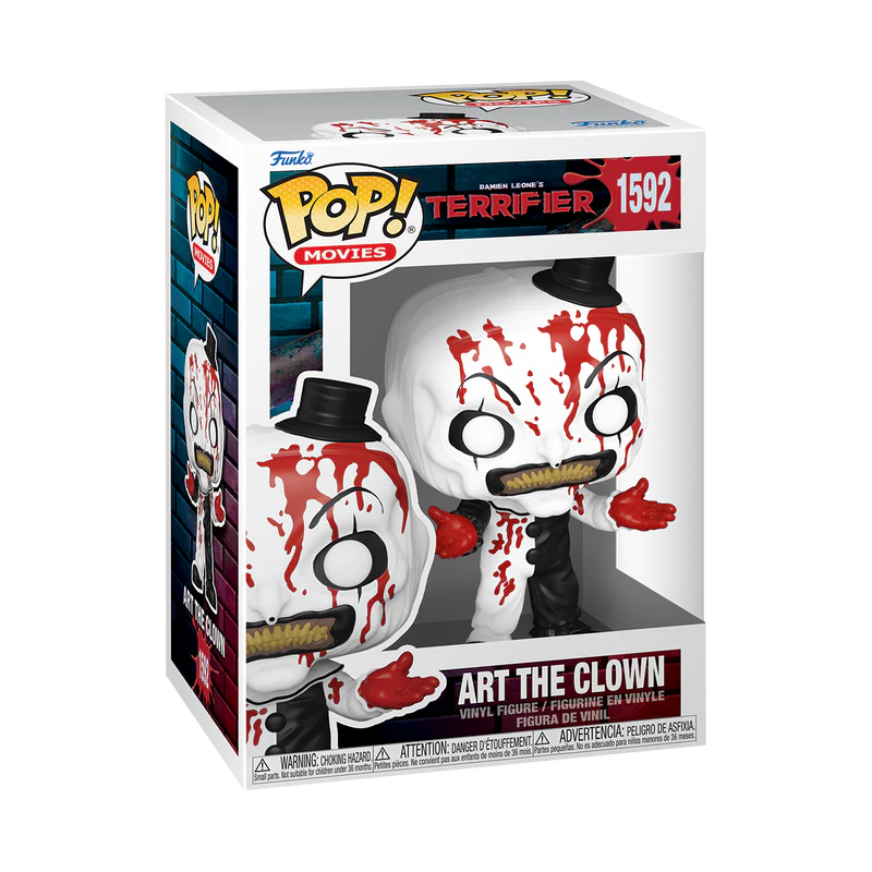 PRE ORDER Funko Pop! Movies #1592 Terrifier - Art The Clown (Bloody) - The Geek In Me