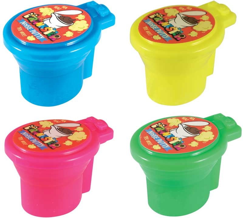 PUTTY NOISE TOILET 5X5CM 4 ASSORTED COLS - The Geek In Me