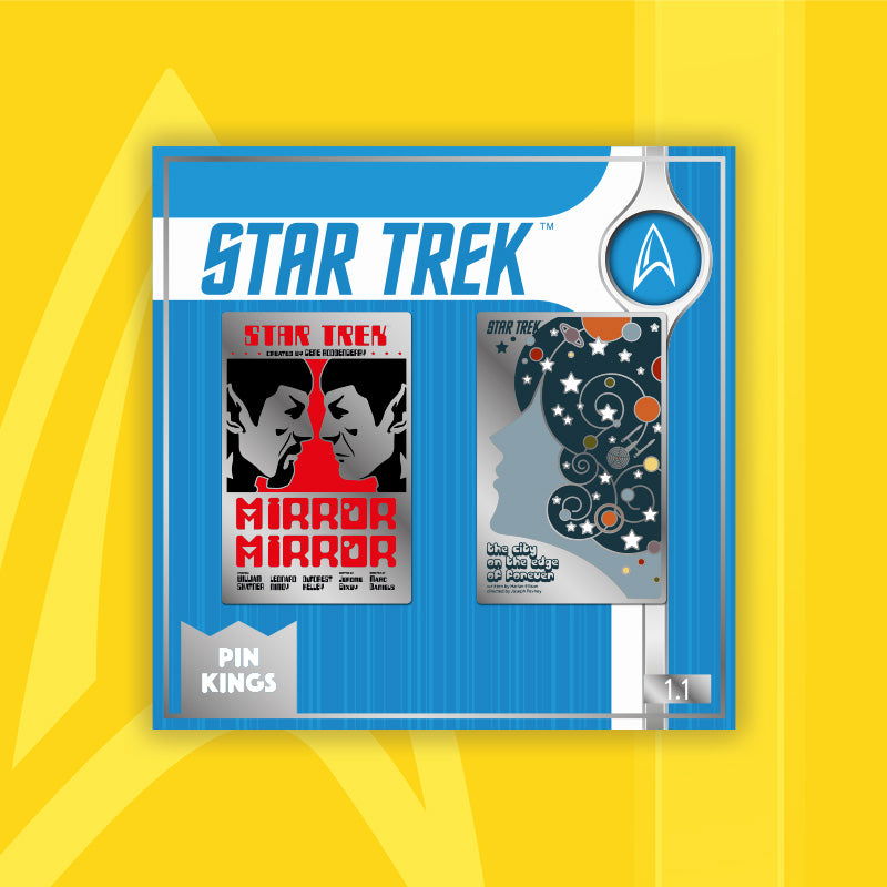Pin Kings Star Trek Enamel Pin Badge Set 1.1 – Mirror Spock & The City on The Edge - The Geek In Me