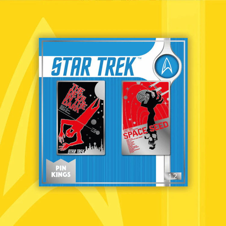 Pin Kings Star Trek Enamel Pin Badge Set 1.2 – The Devil in the Dark & Space Seed - The Geek In Me