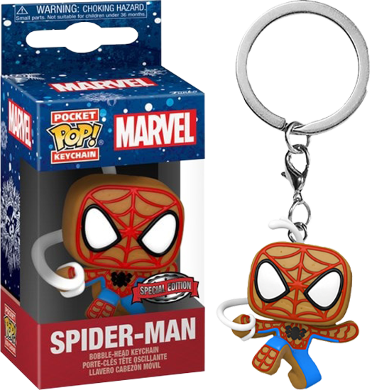 Pop! Keychain Gingerbread Spiderman - The Geek In Me