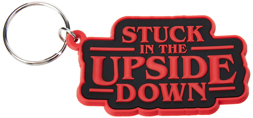 Stranger Things Rubber Keyring Stuck In The Upside Down - The Geek In Me