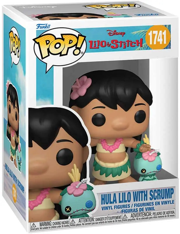 FUNKO POP! & BUDDY #1741 Lilo & Stitch S4 - HULA LILO W/SCRUMP