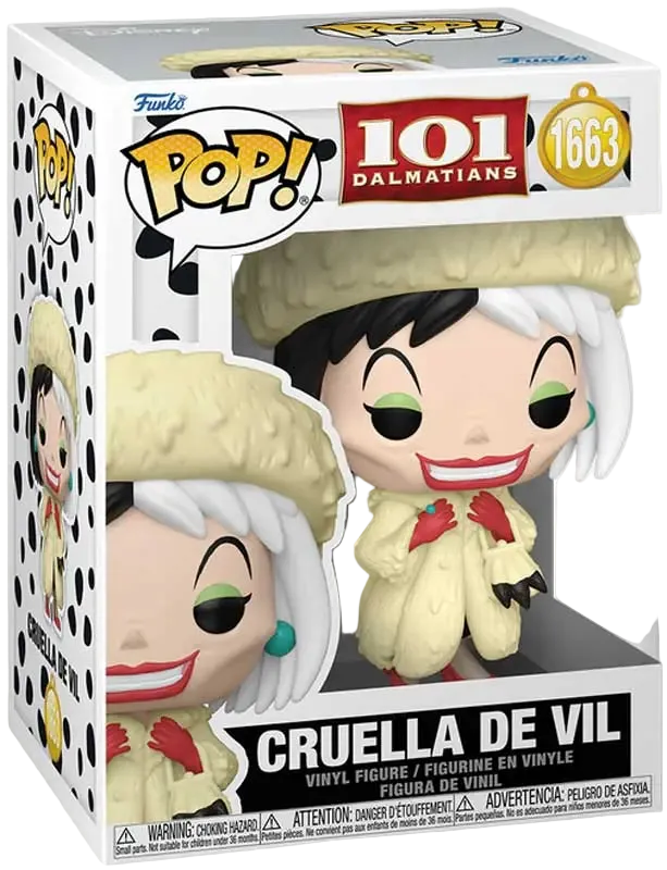 FUNKO POP! DISNEY #1663 101 DALMATIONS S2 - CRUELLA DE VIL