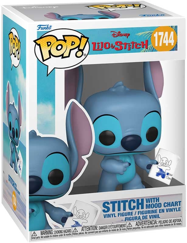 FUNKO POP! DISNEY #1744 LILO & STITCH S4 - STITCH W/MOOD CHART