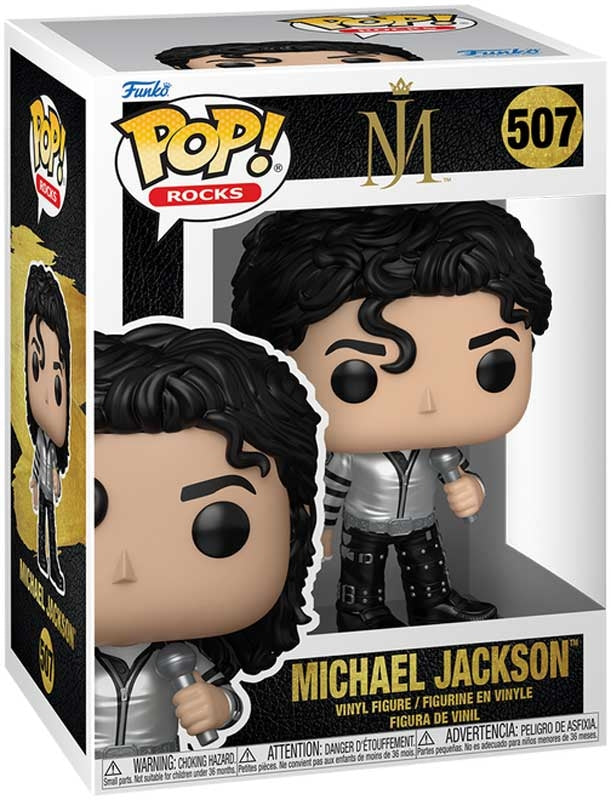 PRE ORDER FUNKO POP! ROCKS #507 MICHAEL JACKSON S5 - BAD TOUR - METALLIC