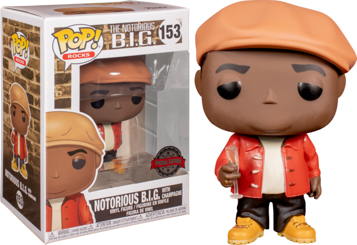 PRE LOVED Funko Pop! Rocks #153 Notorious B.I.G W/ Champagne