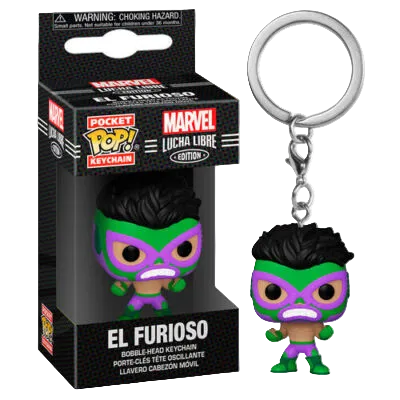 Funko Pop! Keychain Marvel Lucha Libre El Furioso