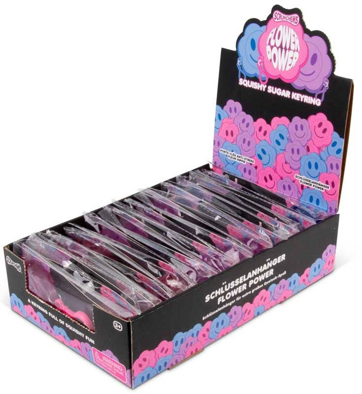 SCRUNCHEMS FLOWER POWER SUGAR KEYCHAIN