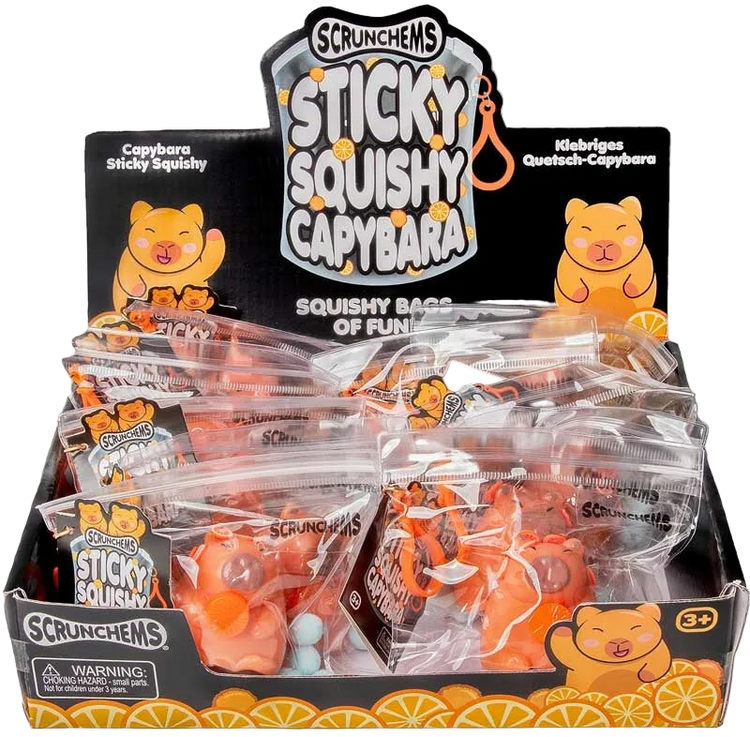 SCRUNCHEMS STICKY SQUISHY CAPYBARA