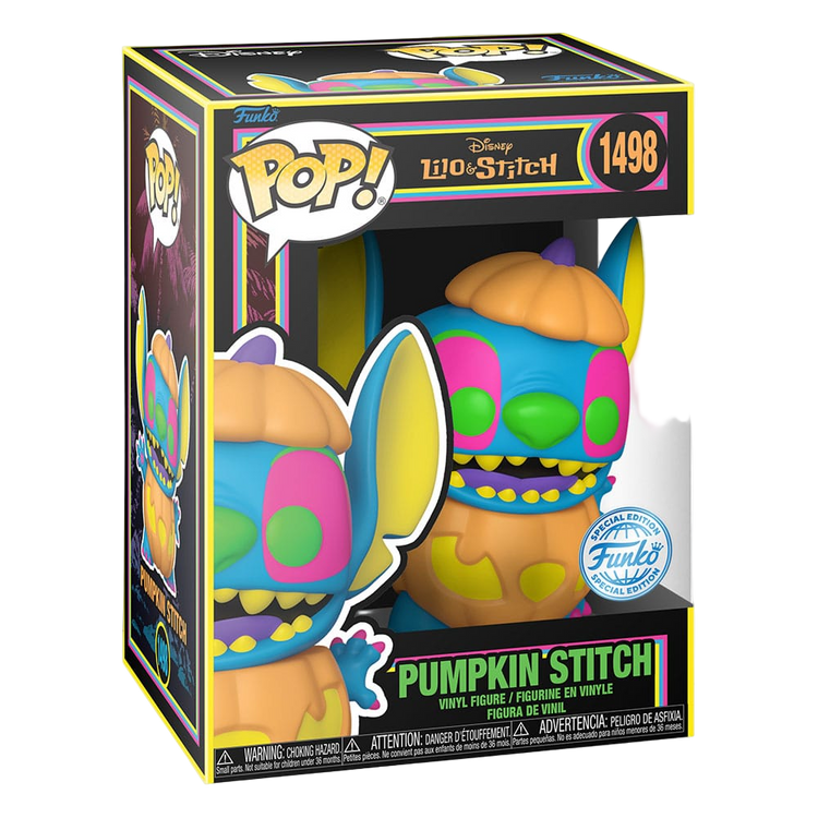 Funko Pop! Disney #1498 Lilo & Stitch Blacklight Pumpkin Stitch