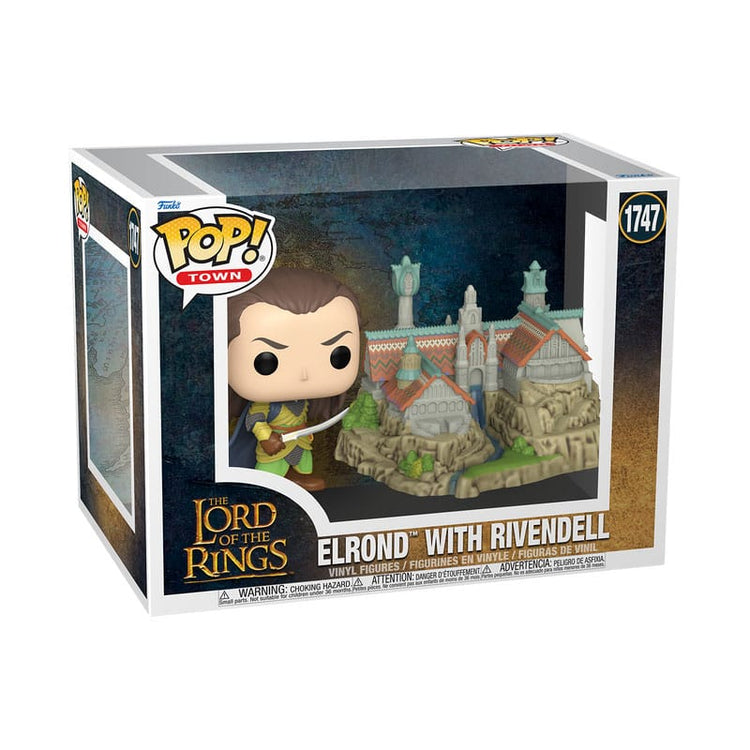 Funko Pop! Movies #1747 The Lord of the Rings - Town Vinyl Figure Elrond & Rivendell