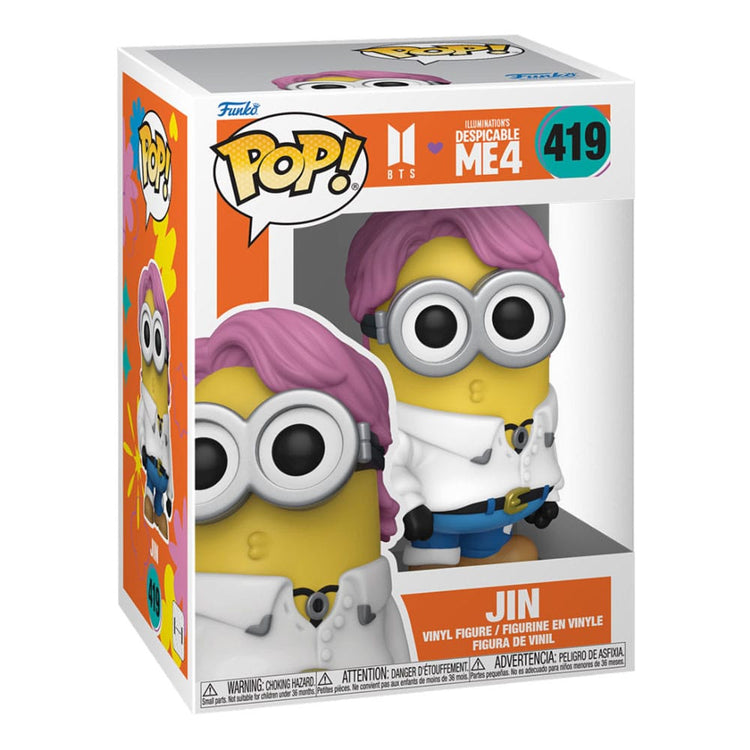 Funko Pop! Movies #419 Minions x BTS POP! Rocks Vinyl Figure Jin 9 cm